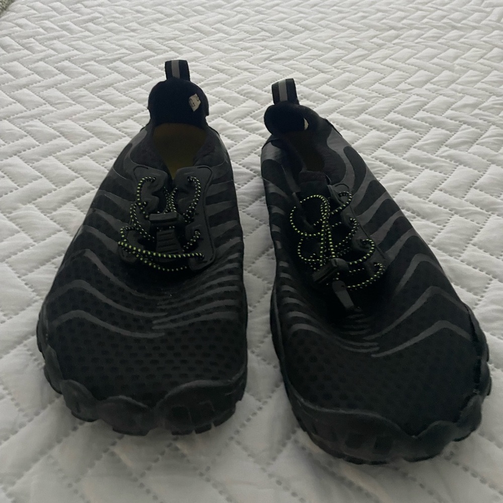 Black Water Shoes with Adjustable Strap